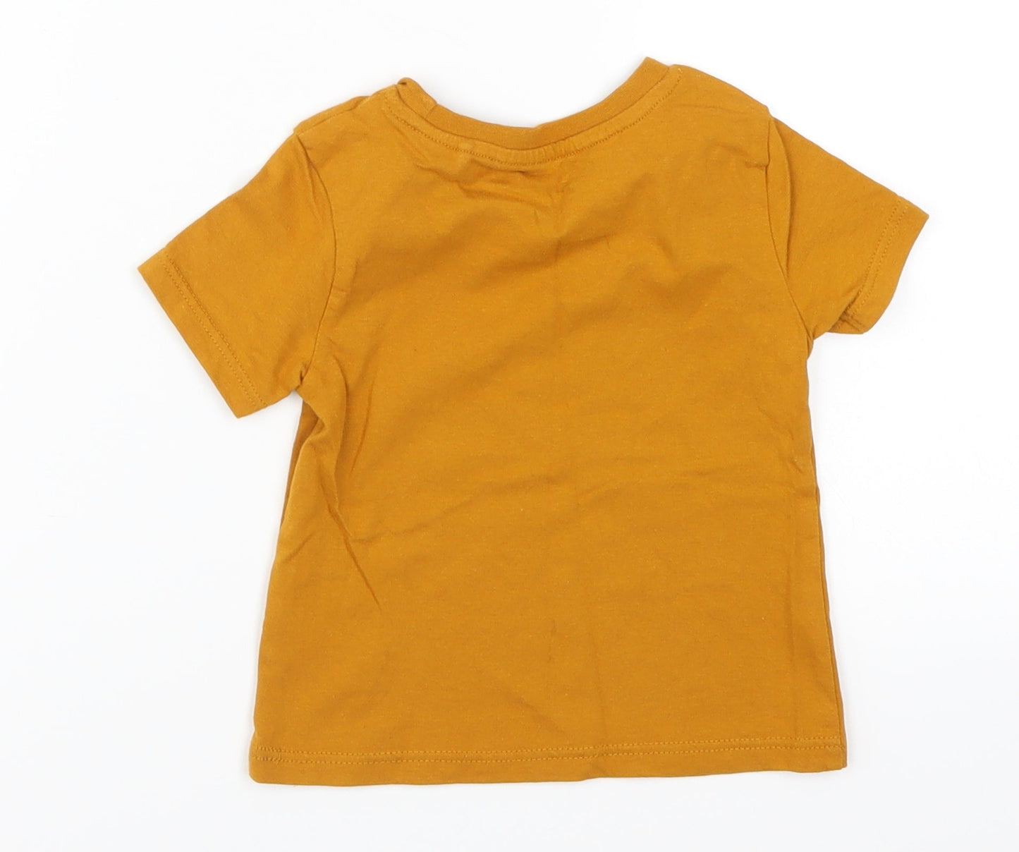 River Island Boys Brown   Basic T-Shirt Size 9-12 Months  - Legend