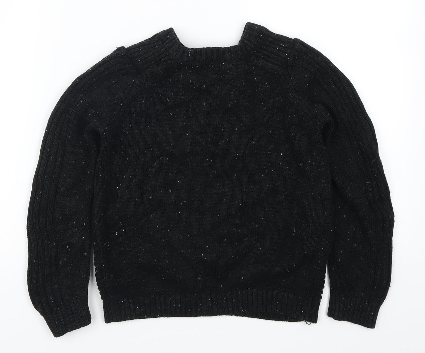 George Boys Black   Pullover Jumper Size 6-7 Years