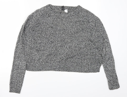 H&M Womens Grey   Pullover Jumper Size M