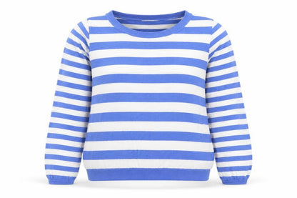 Tu Womens Blue Striped  Pullover Jumper Size 10
