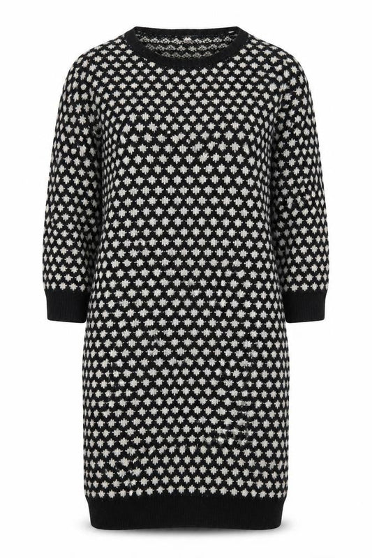 Joe Fresh Womens Black Geometric  Jumper Dress  Size S