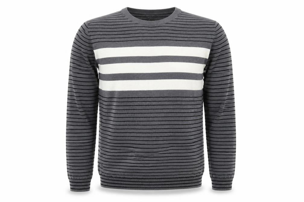Gap Mens Grey Striped  Pullover Jumper Size M