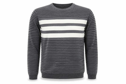 Gap Mens Grey Striped  Pullover Jumper Size M