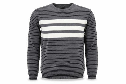 Gap Mens Grey Striped  Pullover Jumper Size M
