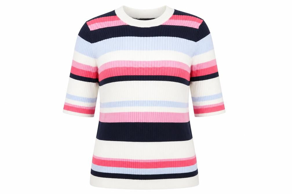 Marks & Spencer Womens Multicoloured Striped  Pullover Jumper Size 12