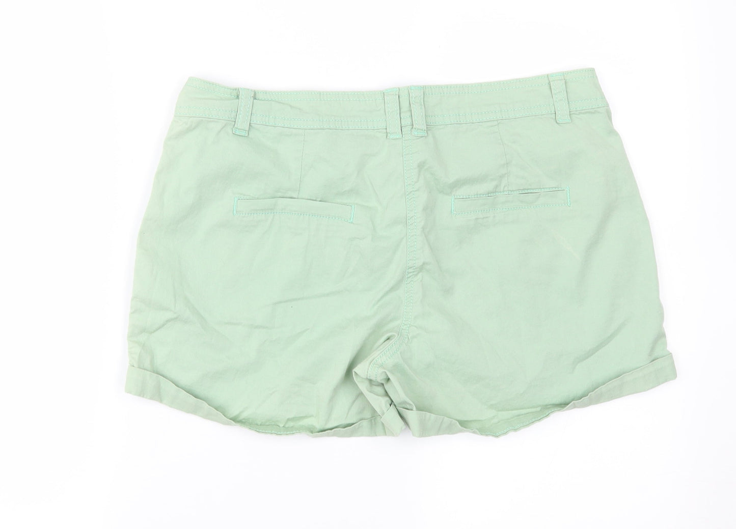 Preworn Womens Green   Hot Pants Shorts Size 34 in