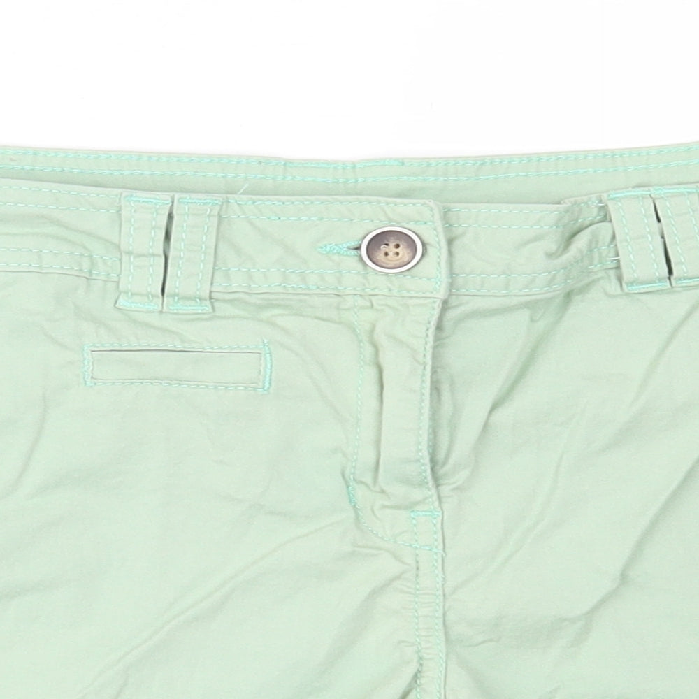 Preworn Womens Green   Hot Pants Shorts Size 34 in