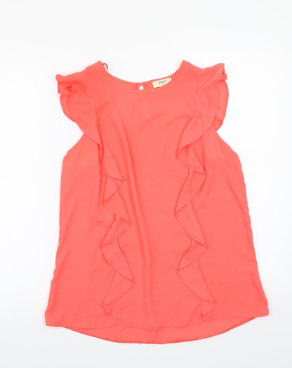 Preloved Papaya Womens Orange   Basic Blouse Size 16 - Front