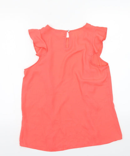 Preloved Papaya Womens Orange   Basic Blouse Size 16 - Back