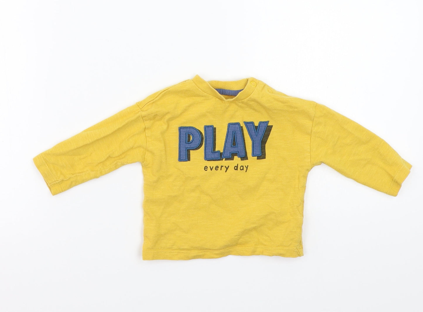 F&F`  Yellow   Basic T-Shirt Size 3-6 Months