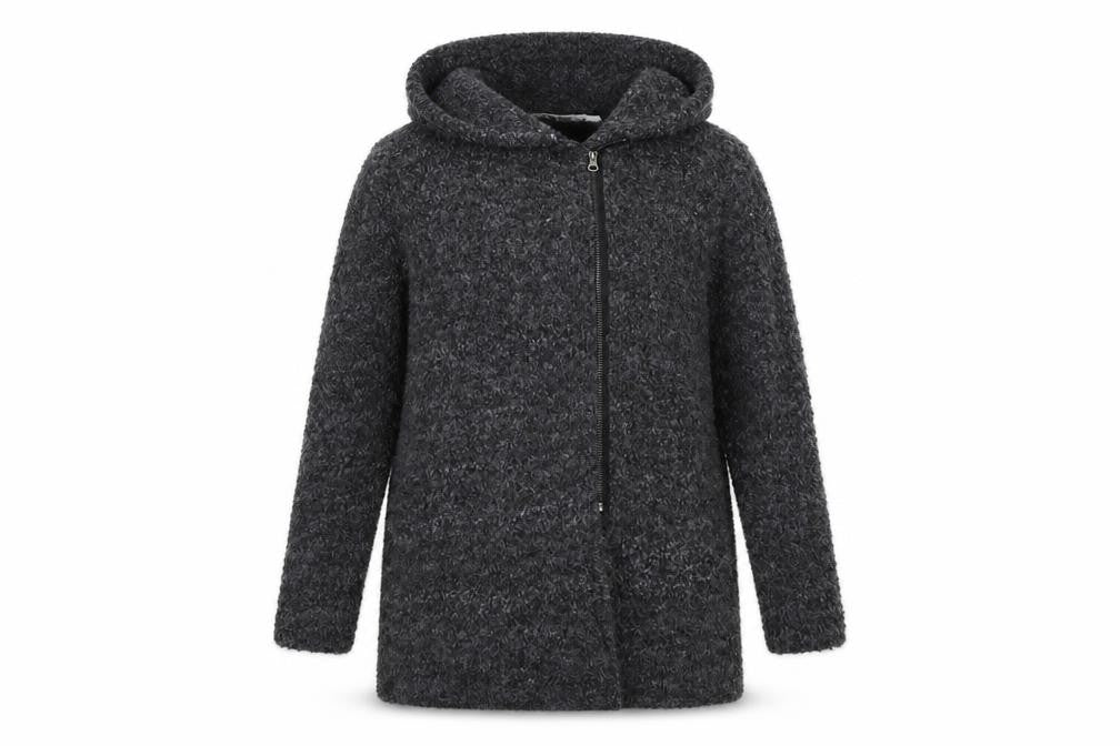 Just fab Womens Grey   Jacket Coat Size S