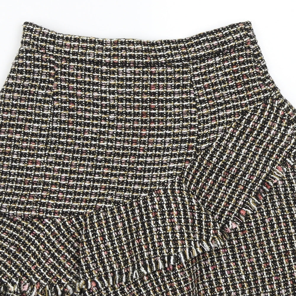 H&M Womens Multicoloured   A-Line Skirt Size 4
