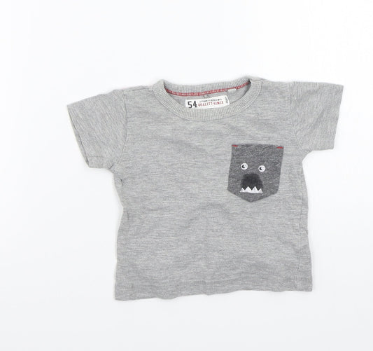 NEXT Baby Grey   Basic T-Shirt Size 3-6 Months