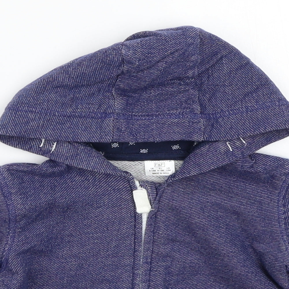 F&F Boys Blue   Jacket Coat Size 12 Months