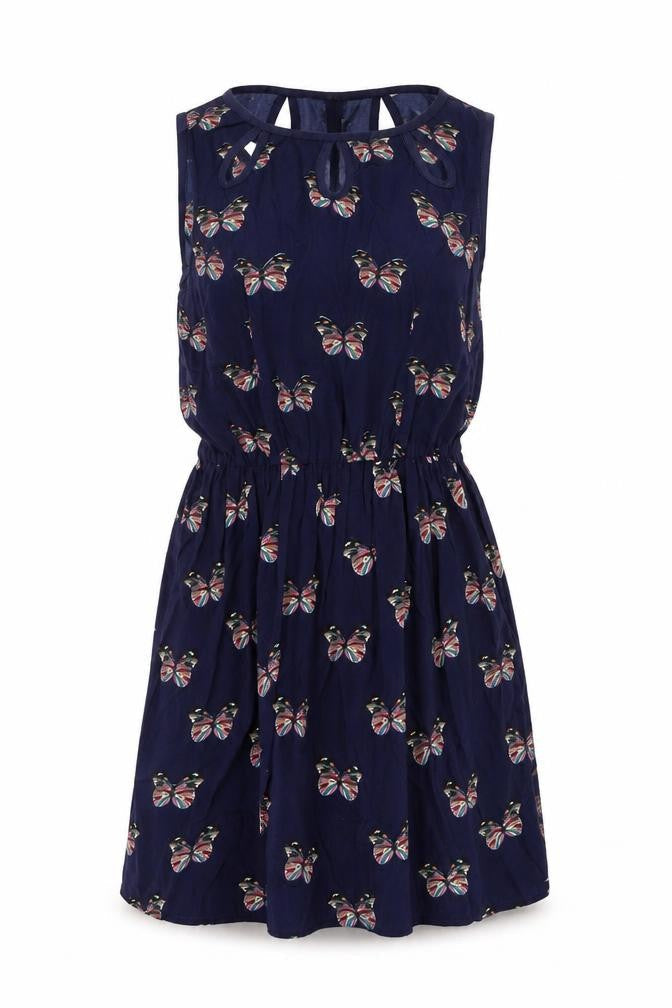 Miss real Womens Blue   A-Line  Size 10