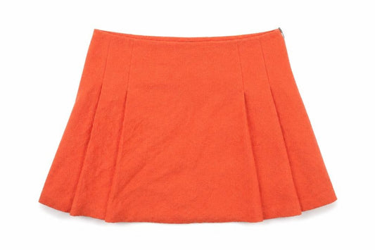 Topshop Womens Orange   A-Line Skirt Size 10
