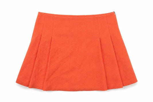 Topshop Womens Orange   A-Line Skirt Size 10