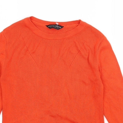Dorothy Perkins Womens Orange  Knit Pullover Jumper Size 12
