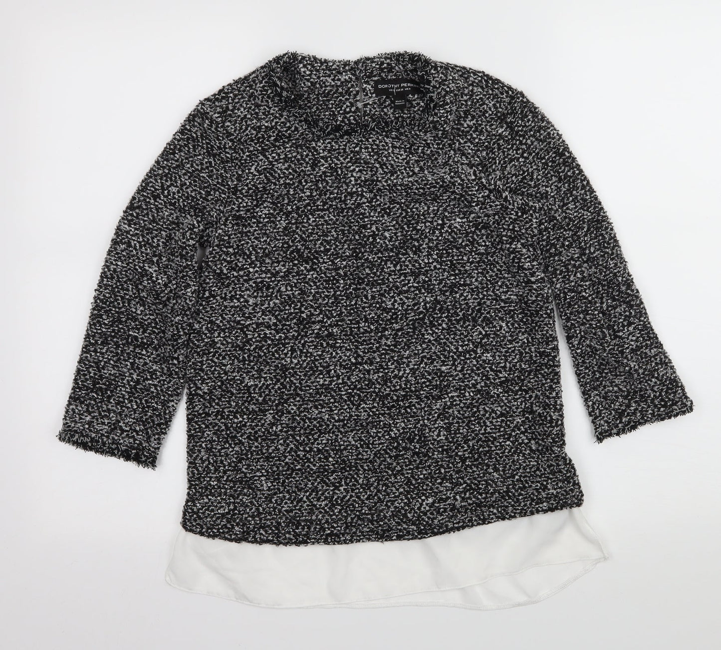 Dorothy Perkins Womens Grey  Knit Pullover Jumper Size 8