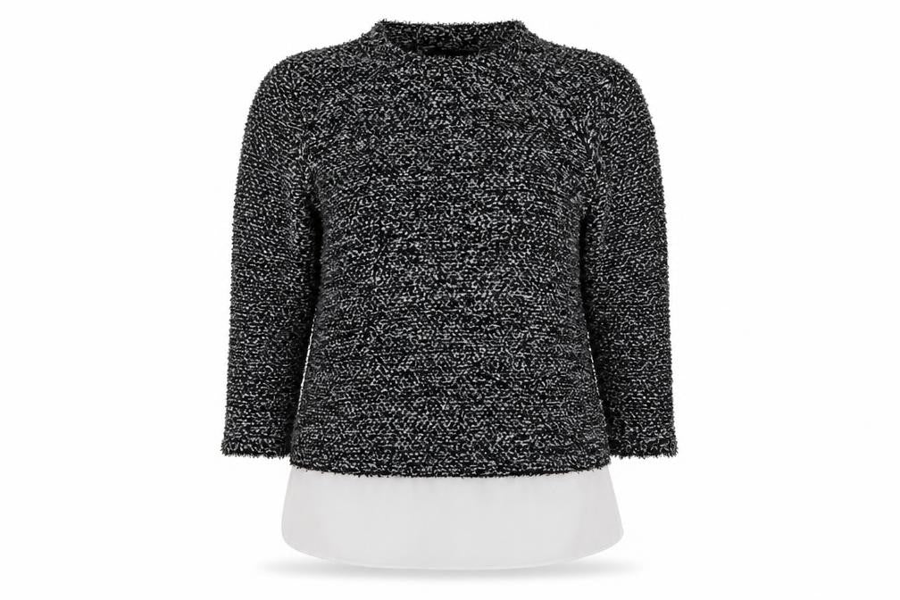 Dorothy Perkins Womens Grey  Knit Pullover Jumper Size 8
