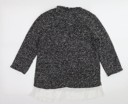 Dorothy Perkins Womens Grey  Knit Pullover Jumper Size 8