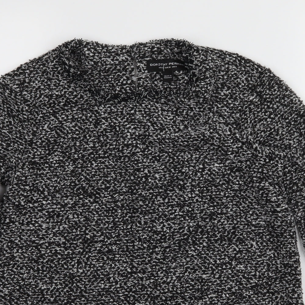 Dorothy Perkins Womens Grey  Knit Pullover Jumper Size 8