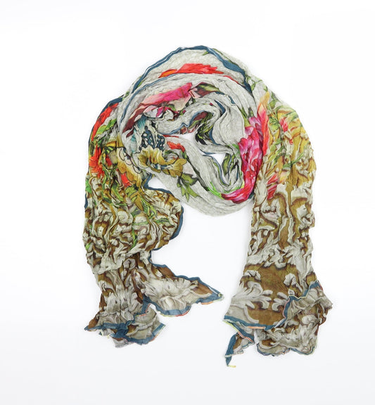 Preworn Womens Multicoloured Floral   Scarf