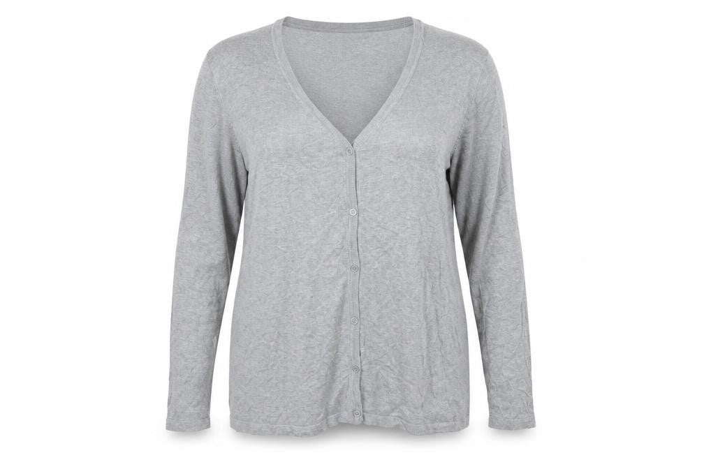 ESMARA Womens Grey  Knit Cardigan Jumper Size 18