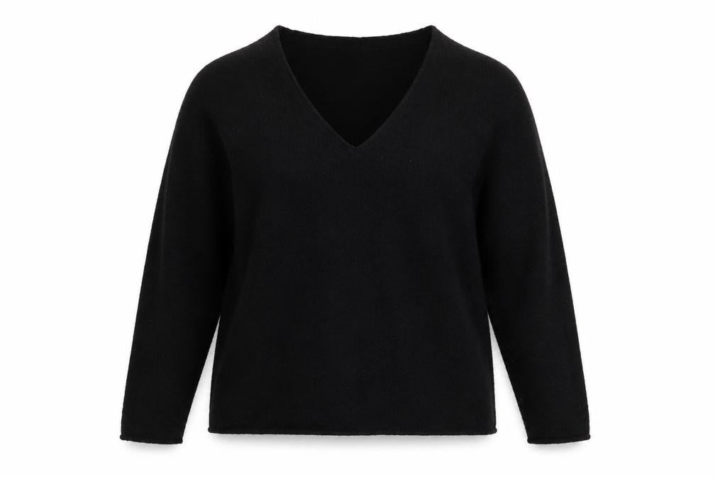 H&M Womens Black  Knit Pullover Jumper Size M