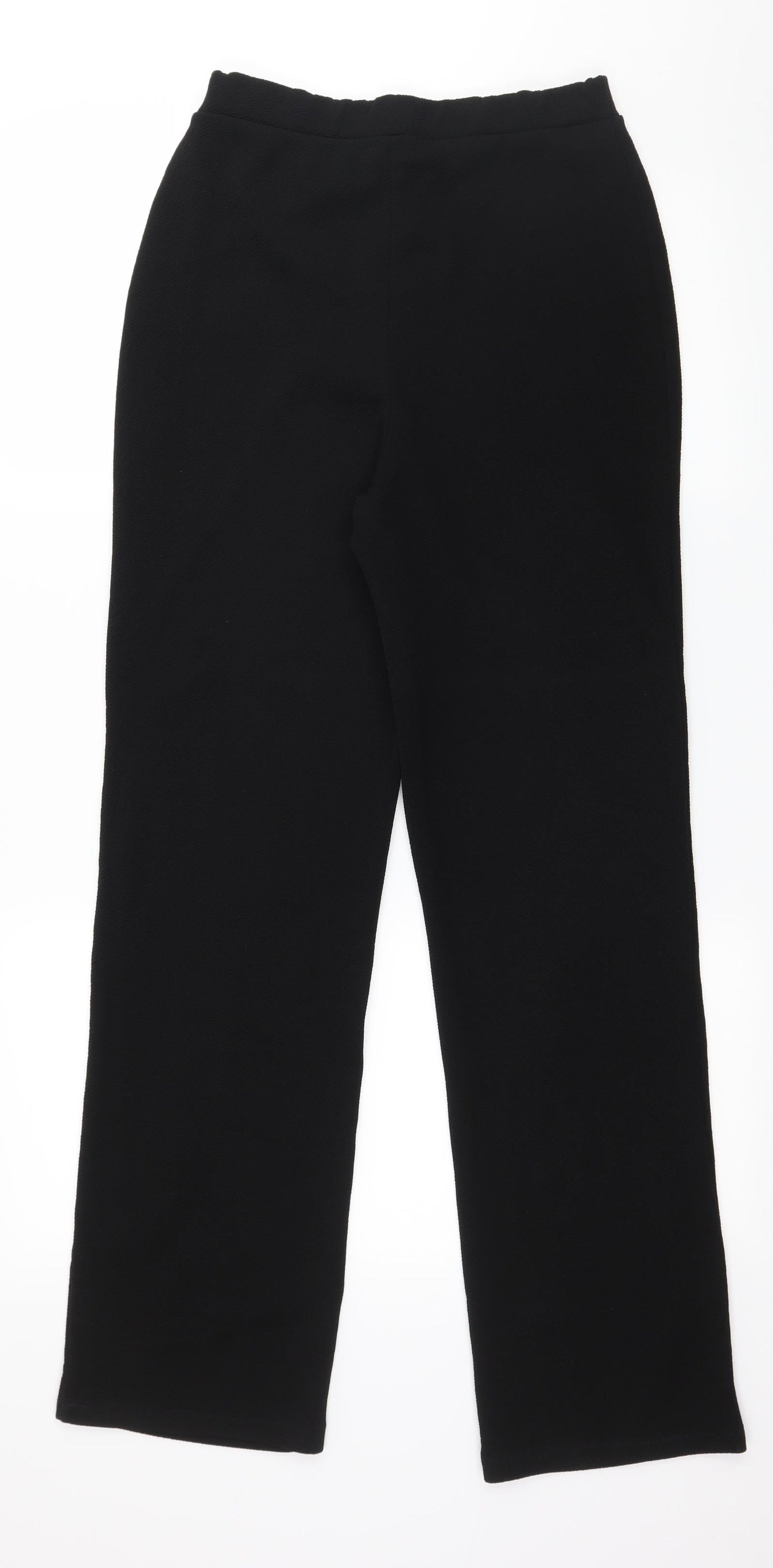 PRETTYLITTLETHING Womens Black   Trousers  Size 14 L29 in