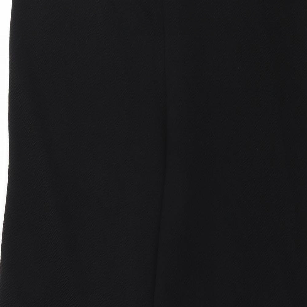 PRETTYLITTLETHING Womens Black   Trousers  Size 14 L29 in