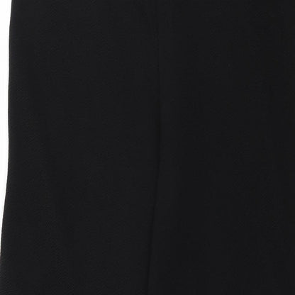 PRETTYLITTLETHING Womens Black   Trousers  Size 14 L29 in