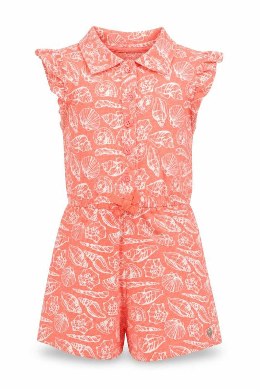 Maine Girls Orange Geometric Jersey Playsuit One-Piece Size 2-3 Years  - Shells