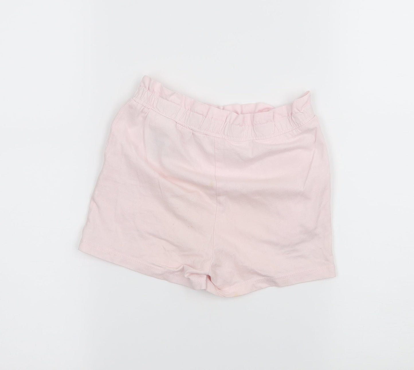 H&M Girls Pink  Jersey Paperbag Shorts Size 5-6 Years - Butterfly