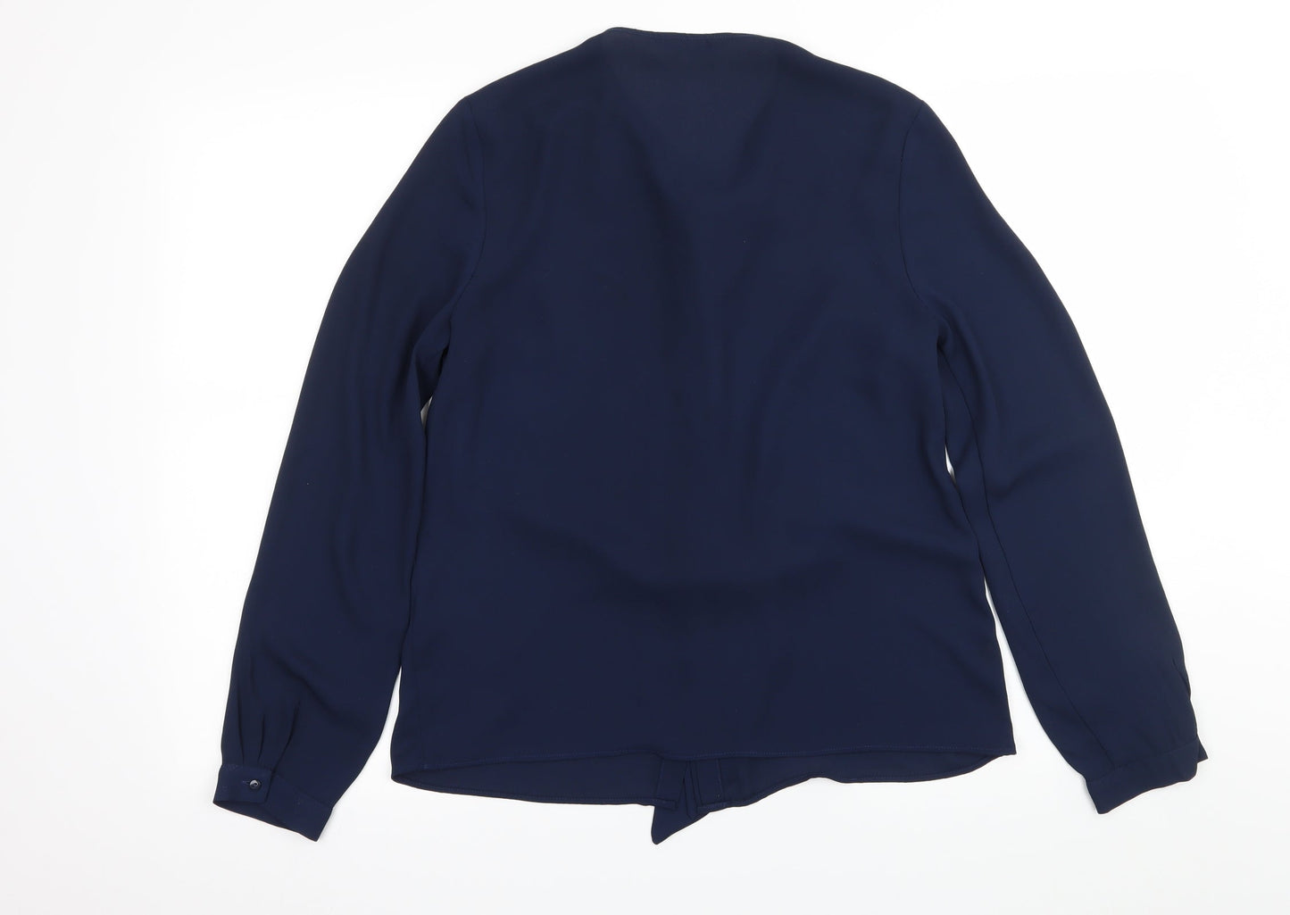 F&F Womens Blue  Chiffon Basic Blouse Size 8