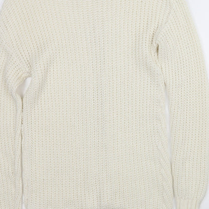 Peacocks Womens Ivory  Knit Pullover Jumper Size S