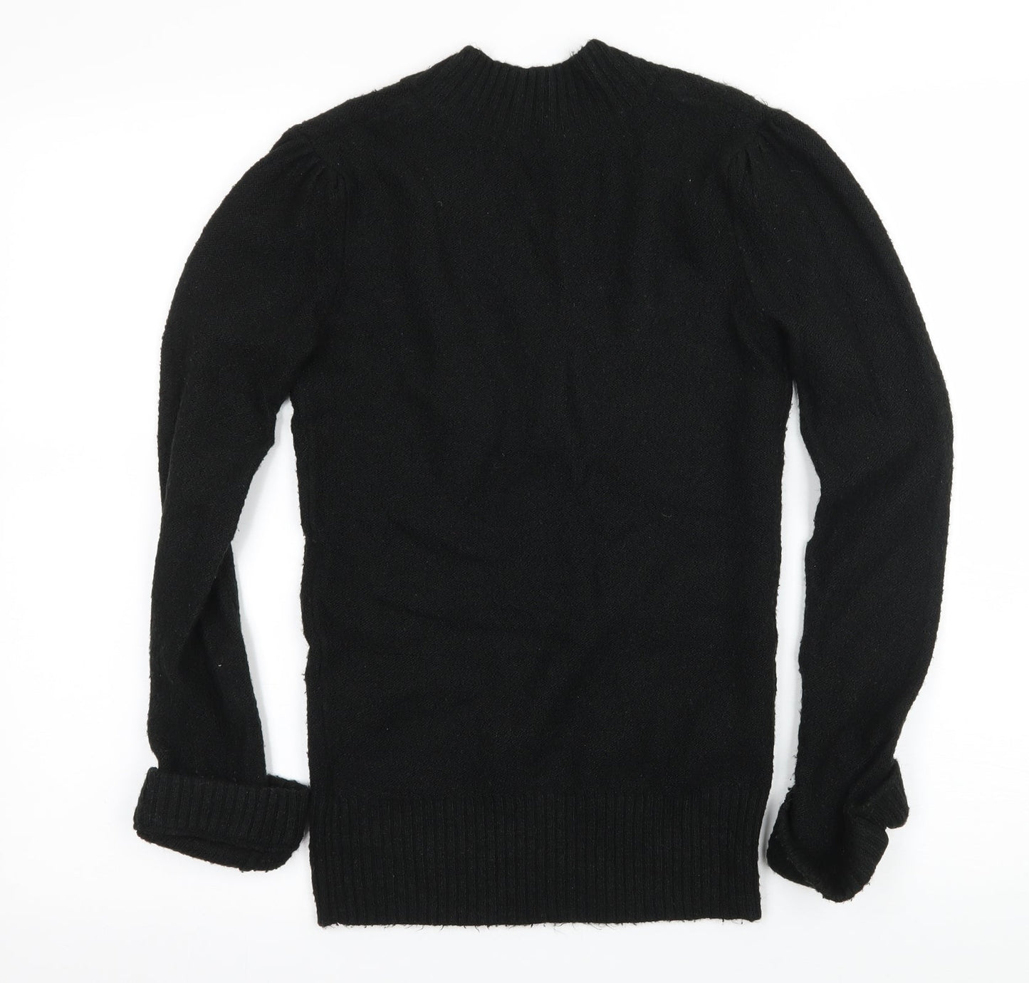 Topshop Womens Black  Knit Pullover Jumper Size 8