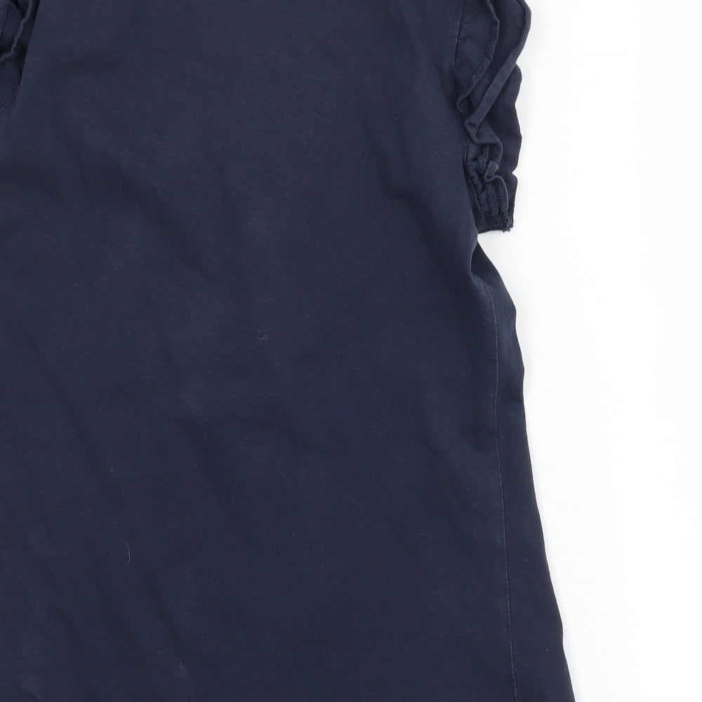 Peacocks Womens Blue  Jersey Basic T-Shirt Size 10