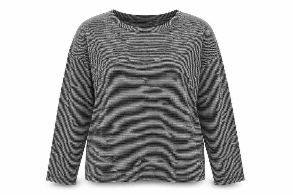 Marks & Spencer Womens Grey Striped  Pullover Jumper Size 16