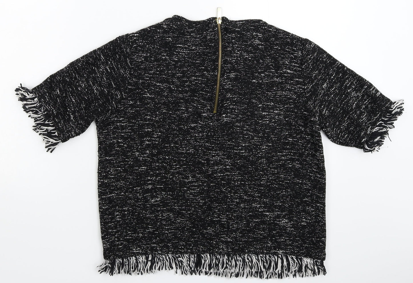 River Island Womens Black  Knit Pullover Jumper Size 10