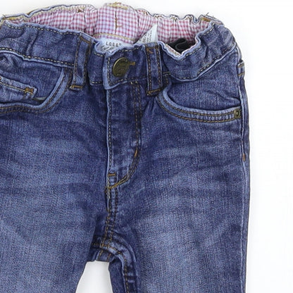Preloved H&M Baby Blue  Denim Capri Jeans Size 3-6 Months - Detail