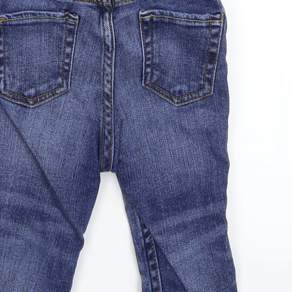 Preloved H&M Baby Blue  Denim Capri Jeans Size 3-6 Months - Label