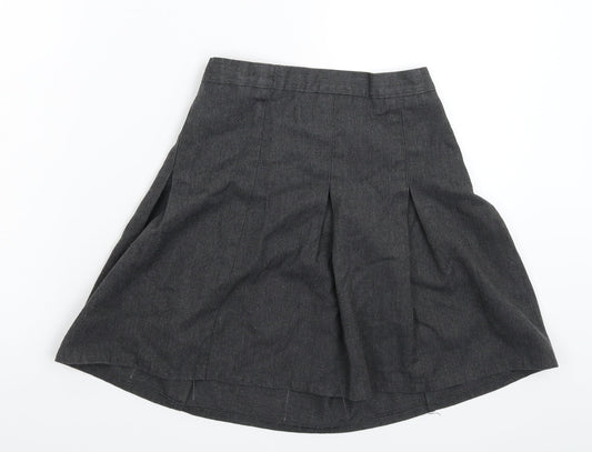 Matalan Girls Grey   Pleated Skirt Size 10 Years