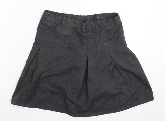 Matalan Girls Grey   Pleated Skirt Size 10 Years