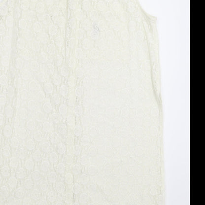 River Island Womens White   Basic Button-Up Size 12  - Oversized