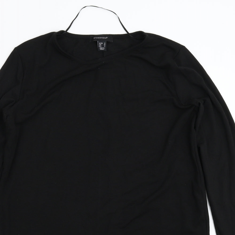 Atmosphere Womens Black  Knit Pullover Jumper Size 12