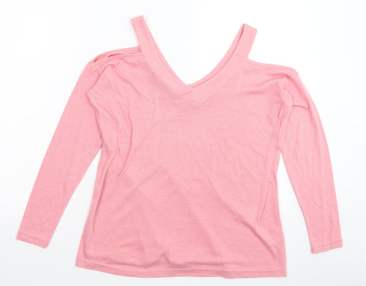 Primark Womens Pink  Knit Pullover Jumper Size 10