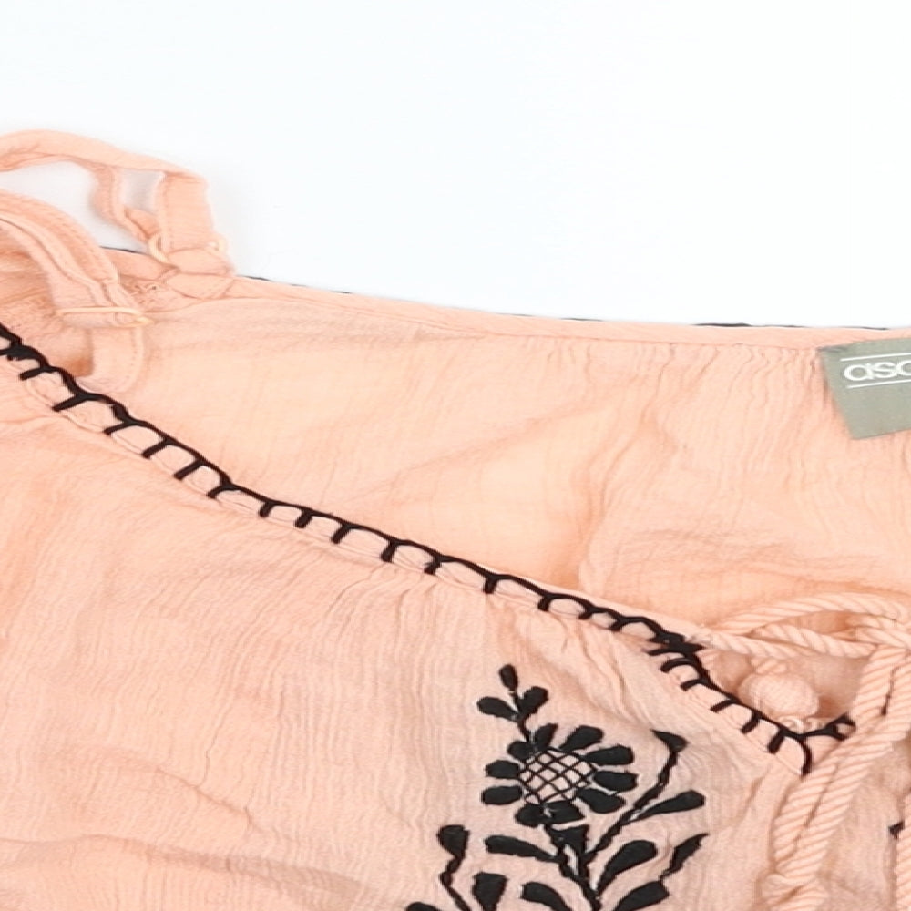 ASOS Womens Beige   Cropped T-Shirt Size 10