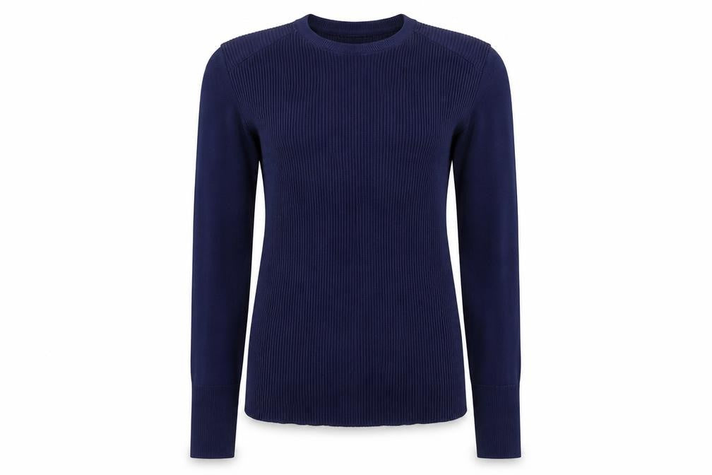 Laura Knit Womens Blue  Knit Pullover Jumper Size M