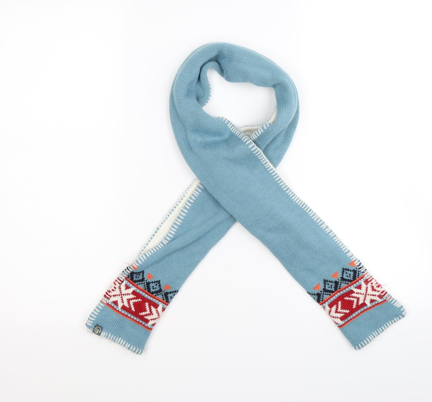 Hawkshead Unisex Blue  Knit  Scarf
